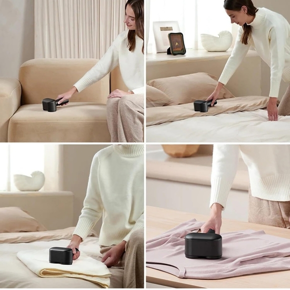 NEW Dual Head Electric Lint Remover Fabric Shaver, Pink - Picture 6 of 14